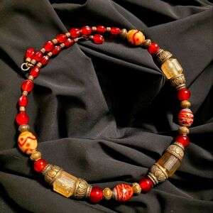 Hand crafted beaded choker